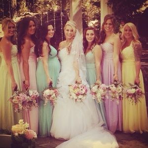 Pink rhinestone dress